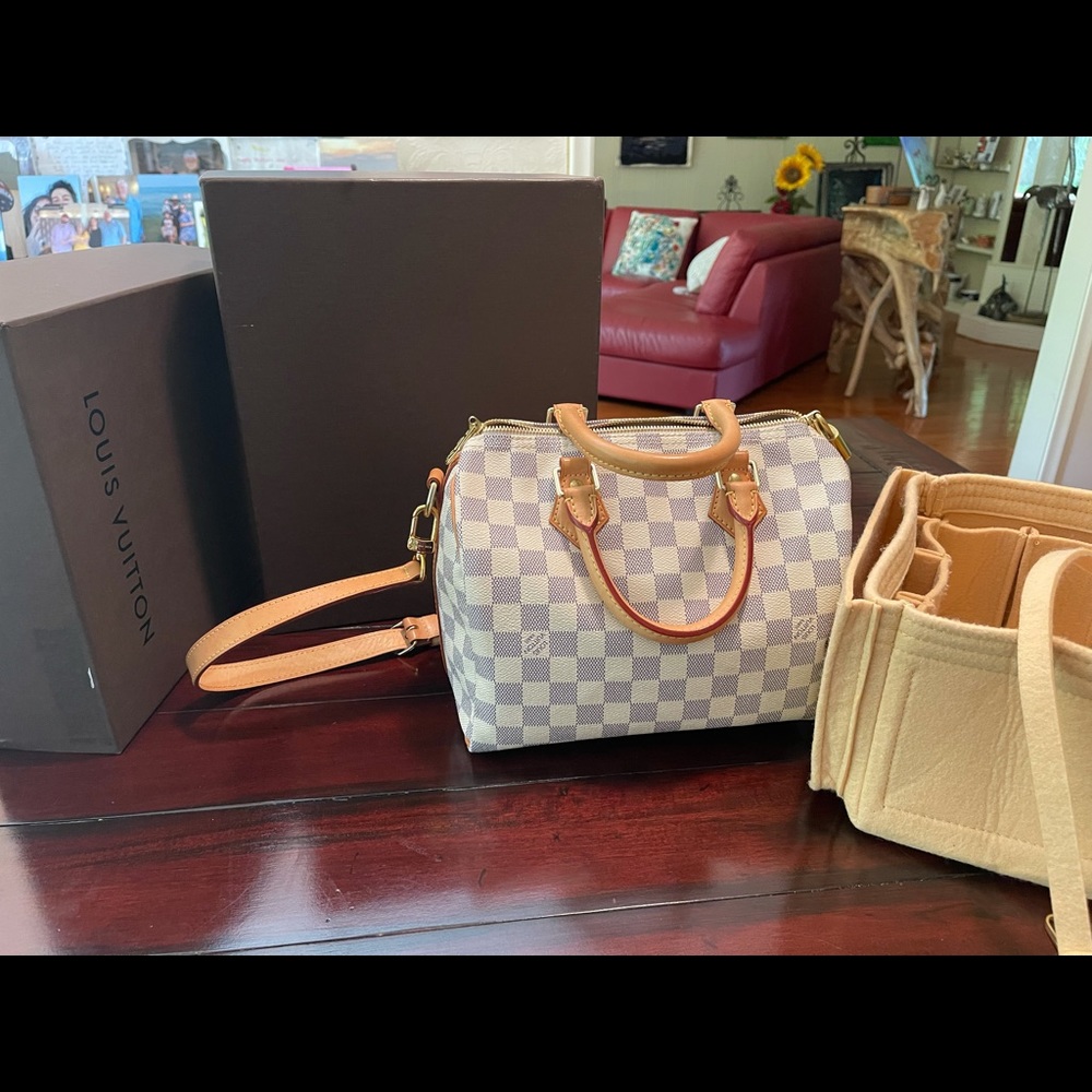 SOLD Louis Vuitton 25 Azur Speedy Bandoulere SOLD
